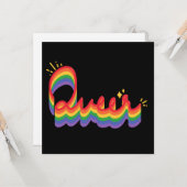LGBT+プライド。同性愛者愛。 カード (正面/裏面インサイチュ)