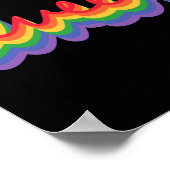 LGBT+プライド。同性愛者愛。 ポスター (角)