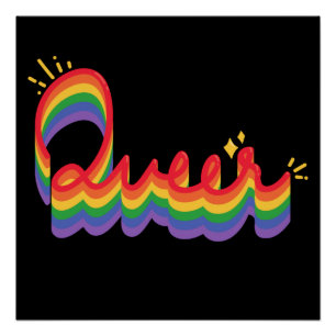 LGBT+プライド。同性愛者愛。ポスター ポスター
