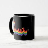 LGBT+プライド。同性愛者愛。 マグカップ (正面左)