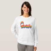 LGBT+プライド。同性愛者愛。 Tシャツ (正面フル)