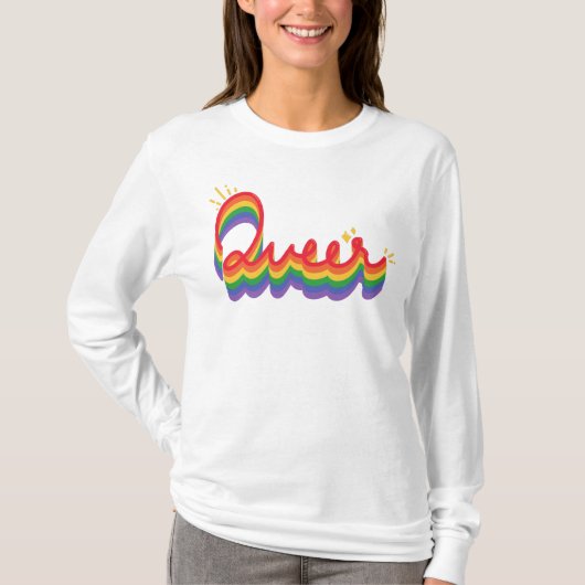 LGBT+プライド。同性愛者愛。 Tシャツ (正面)