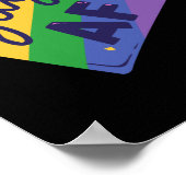 LGBT+プライド.同性愛者,ゲイ愛。ゲイAF ポスター (角)