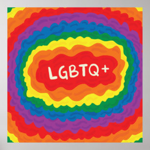 LGBT+プライド。同性愛者、レインボーカラー。 ポスター