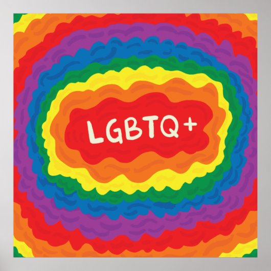 LGBT+プライド。同性愛者、レインボーカラー。 ポスター (正面)