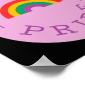 LGBT-プライド。幸せなプライド。ゲイ愛。 ポスター (角)