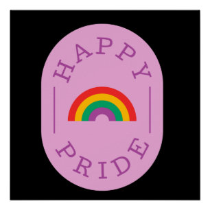 LGBT-プライド。幸せなプライド。ゲイ愛。 ポスター