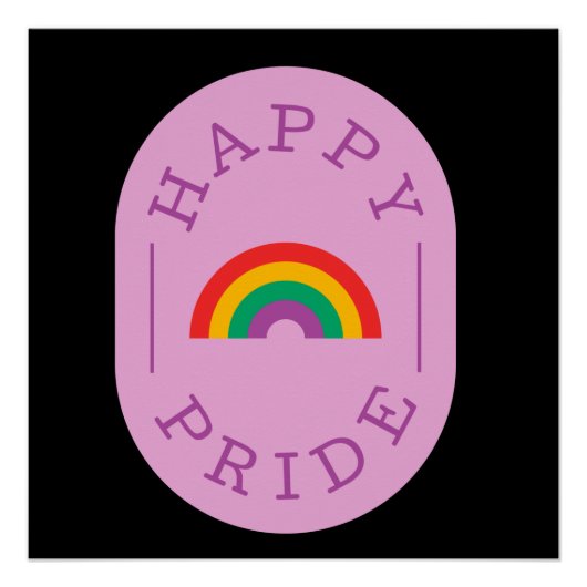 LGBT-プライド。幸せなプライド。ゲイ愛。 ポスター (正面)
