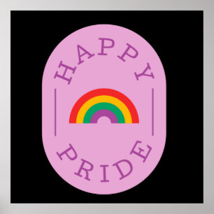 LGBT-プライド。幸せなプライド。ゲイ愛。ポスター ポスター