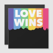 LGBT+プライド。愛が勝つ。同性愛者。 (正面/裏面)