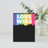 LGBT+プライド。愛が勝つ。同性愛者。 ポストカード (スタンド正面)