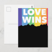 LGBT+プライド。愛が勝つ。同性愛者。 ポストカード (正面/裏面)