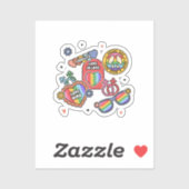 LGBT+プライド。愛は愛、平等、プライド日。 シール (シート)