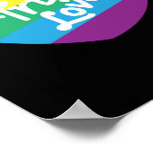 LGBT+プライド。真の愛 ポスター (角)