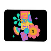 LGBT+プライド。虹の愛。ひまわり大好き。 マグネット (横)
