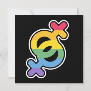 LGBT+プライド。虹。 サンキューカード