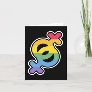 LGBT+プライド。虹。 ノートカード