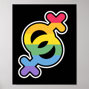 LGBT+プライド。虹。 ポスター