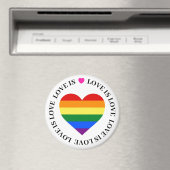 LGBT マグネット - 愛は愛です (インサイチュ (食洗機))