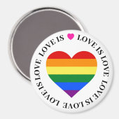 LGBT マグネット - 愛は愛です (正面/裏面)
