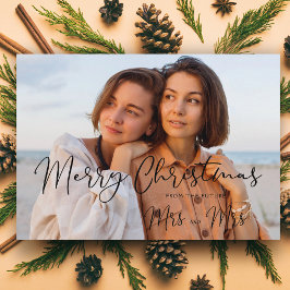 LGBT ミニマリスト Mrs & Mrs クリスマス カップル ウェディング