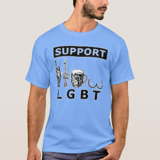 LGBT リバティ 銃 Beerits 女子 Tシャツ