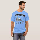LGBT リバティ 銃 Beerits 女子 Tシャツ (正面フル)