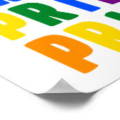 LGBT レインボーカラー プライド ポスター (角)