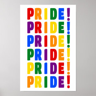 LGBT レインボーカラー プライド ポスター
