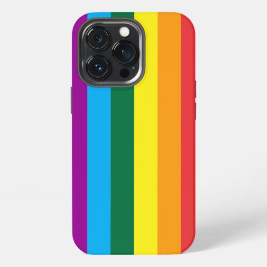 LGBT レインボーストライプ iPhoneケース (裏面)