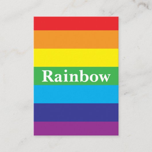 LGBT レインボーパターン 名刺 (正面)