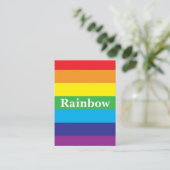 LGBT レインボーパターン 名刺 (スタンド正面)