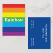 LGBT レインボーパターン 名刺 (正面/裏面)