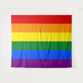 LGBT レインボーフラッグ特大 タペストリー (正面(横))