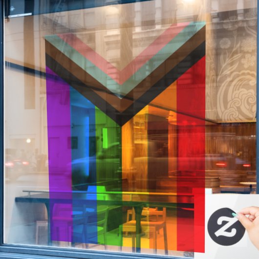 LGBT+レインボーフラッグ ウィンドウサイン (カフェ窓)