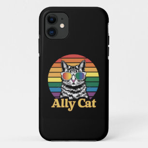 LGBT レインボーフラッグ LGBTQ Ally Catギフト iPhone 11 ケース