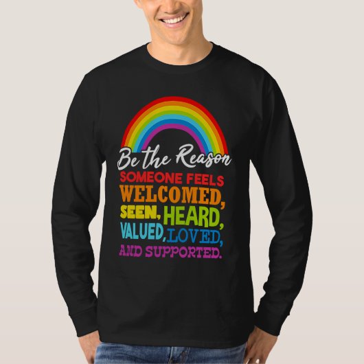 LGBT レインボーフラッグ Tシャツ (正面)