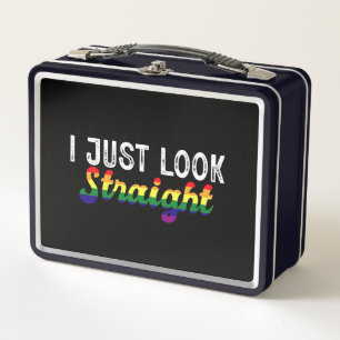 LGBT レインボープライド月間 ストレートに見えるだけ メタルランチボックス