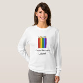 LGBT レインボープライド鉛筆 Tシャツ (正面フル)