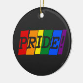 LGBT レインボープライド セラミックオーナメント (左)