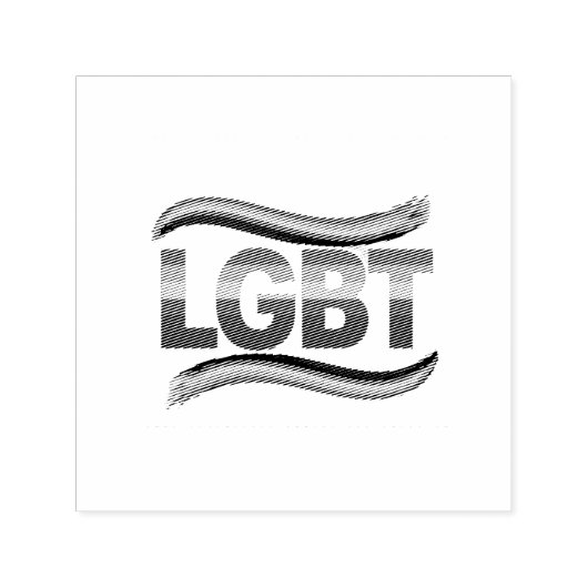 LGBT レインボープライド セルフインキングスタンプ (デザイン)