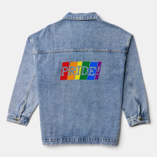 LGBT レインボープライド デニムジャケット (裏面)