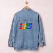 LGBT レインボープライド デニムジャケット (ハンガー)