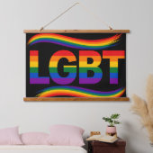 LGBT レインボープライド 吊り下げ型タペストリー (寝室)