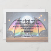 🎃🌈LGBT レインボームーンバット 招待状 (裏面)