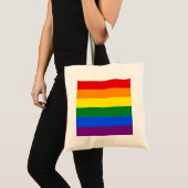 LGBT レインボー ゲイ プライド フラッグ トートバッグ (正面(商品))