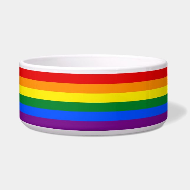 LGBT レインボー ゲイ プライド フラッグ ボウル (正面)