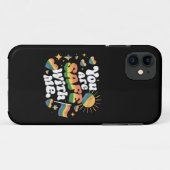 LGBT レインボー ゲイ 私と一緒なら安心 Case-Mate iPhoneケース (裏面(横))