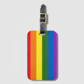 LGBT レインボー プライド ラゲージタグ (正面縦)