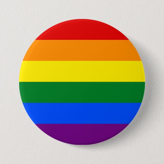 LGBT レズビアン ゲイ プライド レインボー 缶バッジ (正面)